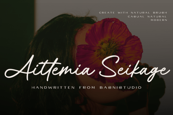 Aittemia Seikage: The Brush Script That Elevates Small Business Branding