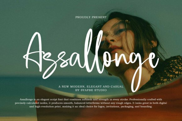 Assallonge: A Modern Script Typeface for Elegant Web Design
