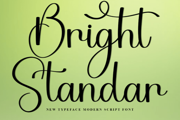 Bright Standar: The Festive Typeface for Handmade Holiday Goods
