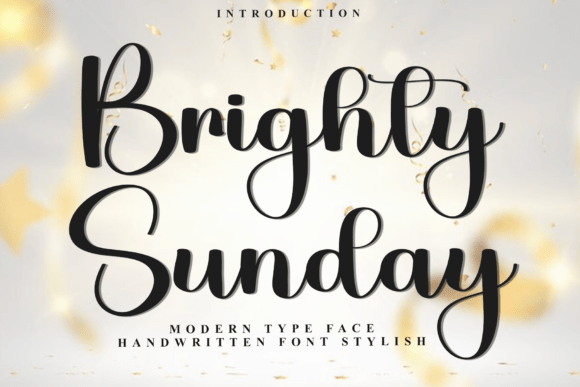 Brighty Sunday: A Soft Script Font for Editorial Design
