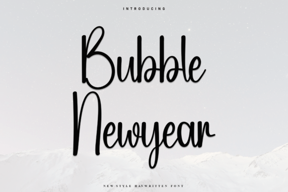 Bubble Newyear: The Handwritten Typeface That Elevates Brand Identity