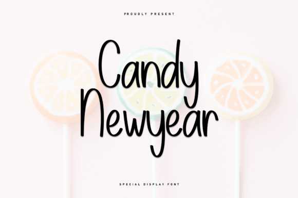 Candy Newyear: A Sweet Handwritten Typeface for Cozy Brand Identity