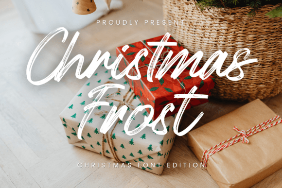 Christmas Frost: A Handwritten Brush Typeface for Cozy Craft Designs