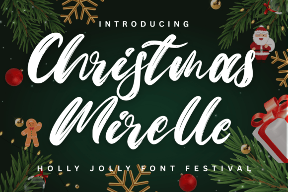 Christmas Mirelle: A Festive Script Font for Holiday Branding