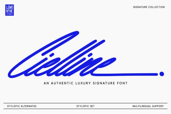 Cielline: A Modern Script Font for Polished Digital Branding