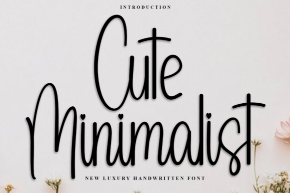 Cute Minimalist Typeface: Elevate Your Small Business Brand Identity