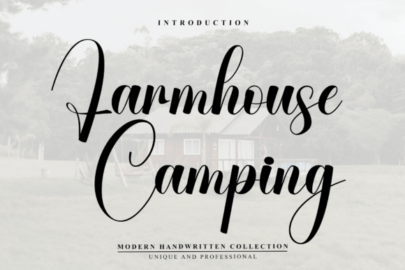Farmhouse Camping: The Modern Script Font for Scroll-Stopping Brand Visuals