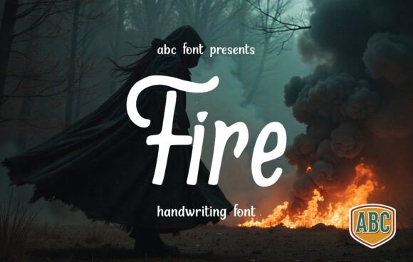 Fire Typeface: Igniting Editorial Design with Bold Script Energy