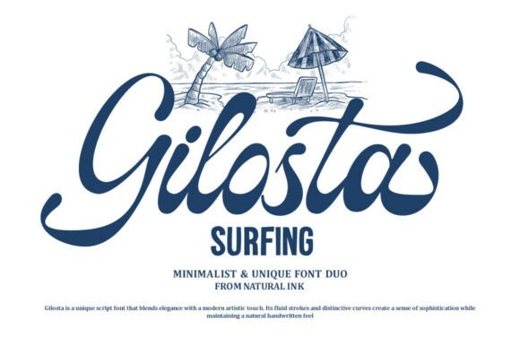 Gilosta Surfing Duo: A Hand-Forged Script Font for Editorial Design
