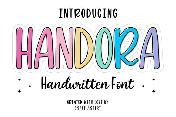 Handora: A Playful Handwritten Typeface for Editorial Design