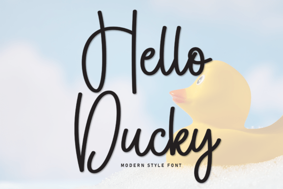 Hello Ducky: The Script Typeface for Handmade Branding