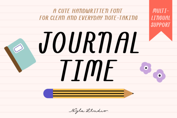 Journal Time: A Handwritten Typeface for Authentic Brand Identity