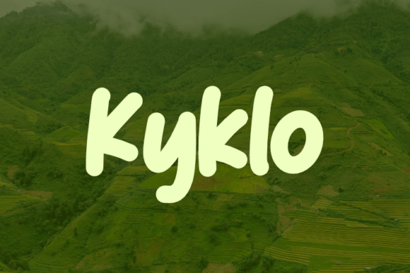 Kyklo Typeface: A Modern Script Amp for Elegant Brand Identity