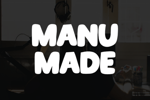 Manu Made: A Bold Display Font for Playful Web Design