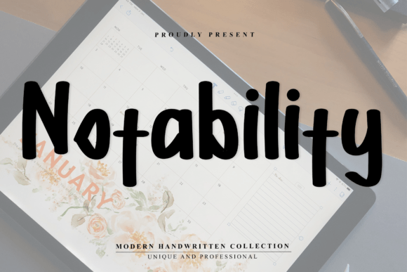 Notability Typeface: A Minimal Script for Modern Brand Identity