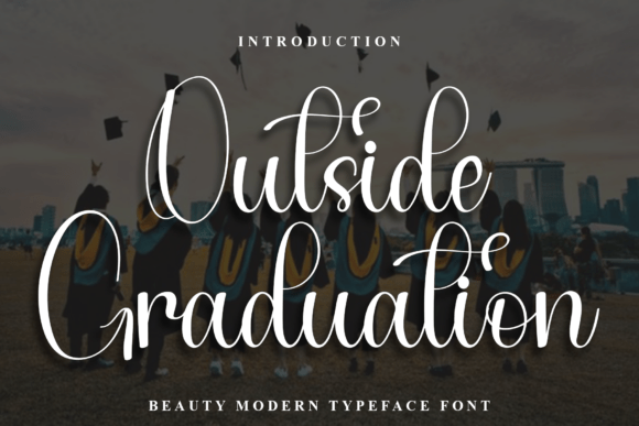 Outside Graduation: A Festive Typeface for Seasonal Campaigns