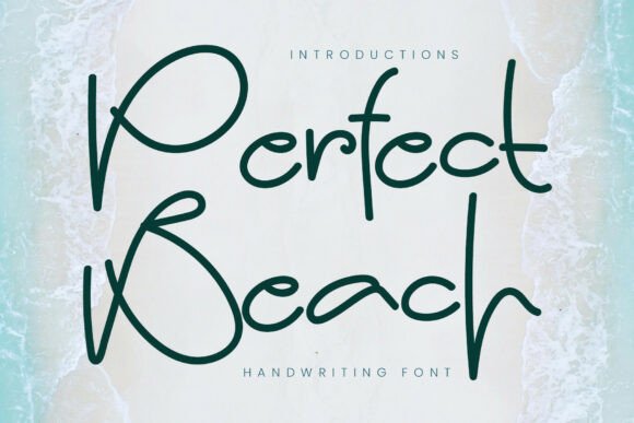 Perfect Beach: Elevating Editorial Design with Timeless Script Typography