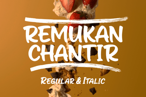 Remukan Chantir: A Handwritten Brush Font for Warm Brand Identity