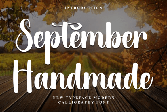 September Handmade: A Warm, Playful Typeface for Casual Branding