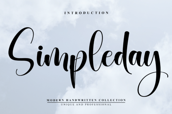 Simpleday: A Modern Handwritten Script Font for Authentic Branding