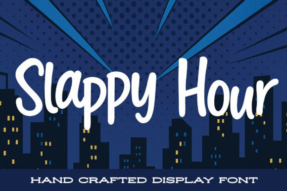 Slappy Hour: A Bouncy Script Font for Handmade Products