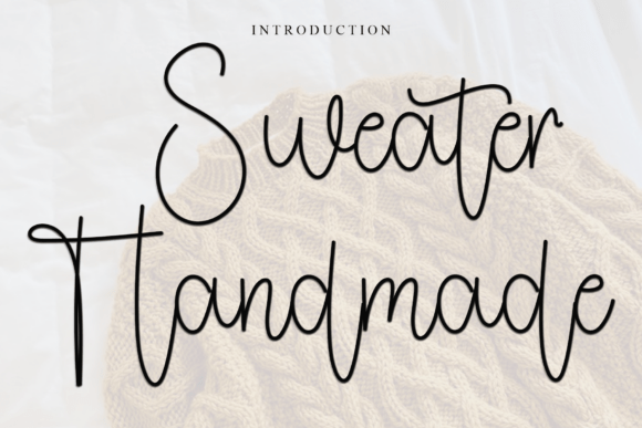 Sweater Handmade: The Cozy Typeface for Festive Product Design