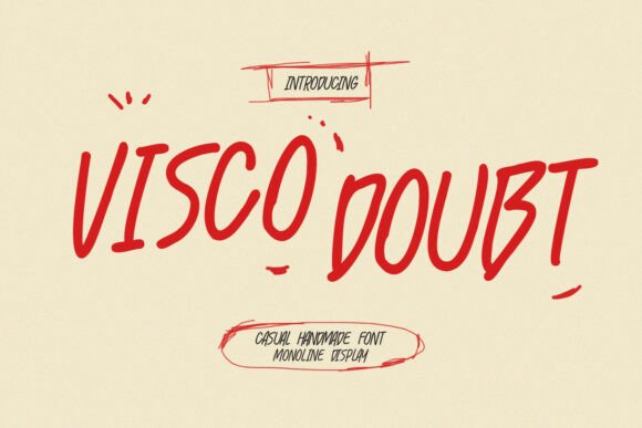 Visco Doubt: A Handmade Font for Authentic Small Business Branding
