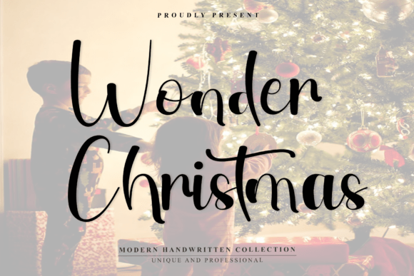 Wonder Christmas: A Handwritten Typeface for Warm Editorial Design