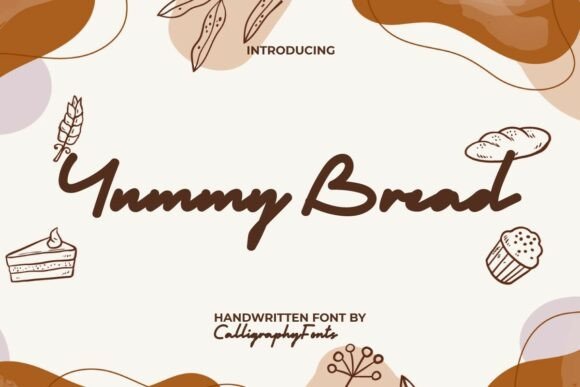 Yummy Bread Typeface: A Casual Script for Editorial Design