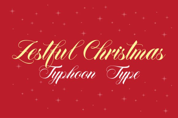 Zestful Christmas: The Script Amp Typeface for Festive Campaign Design